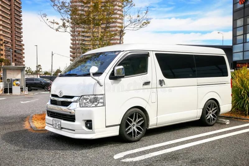 Toyota HiAce 2.8 Van parked on the street