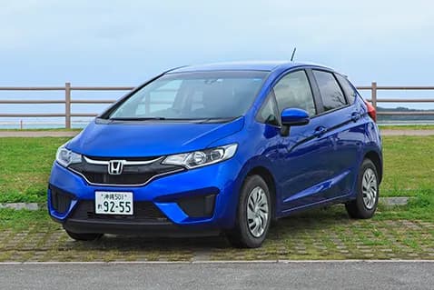 Blue Honda Fit